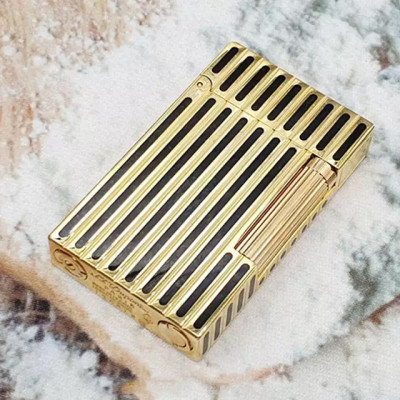 Vỏ Hột Quẹt Bật Lửa Upon Gas Đá D63V Họa Tiết Sơn Mài Hoa Văn Kẻ Dọc Đẹp Độc Lạ - Dùng Gas Đá Cao Cấp