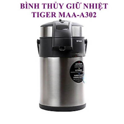 Bình Thủy Giữ Nhiệt Bấm Rót Tiger MAA-A - Hàng Chính Hãng,Màu ngẫu nhiên