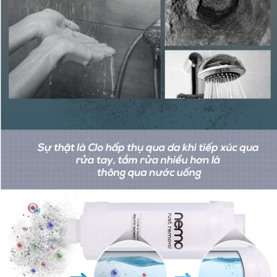 Lõi lọc nước loại bỏ gỉ sét Nemo Rust Removal Hàn Quốc 