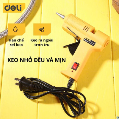 Súng Bắn Keo Deli 40W Chất Lượng Cao - Kích Thước Nhỏ Gọn, Công Suất Lớn, Nhỏ Gọn, Dễ Dàng Sử Dụng - DL2540 .