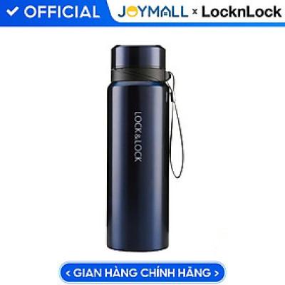 Bình Giữ Nhiệt Vacuum Bottle Lock&Lock màu xanh đậm LHC6180FU 800ml, Hàng chính hãng, thép không gỉ, độ bền cao - JoyMall