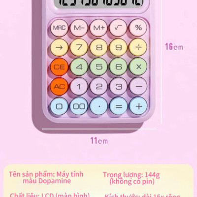 Máy Tính Văn Phòng 12 Chữ Số, Bàn Phím Cơ ABS Đồ Dùng Học Tập Đa Chức Năng - HÀNG CHÍNH HÃNG MINIIN