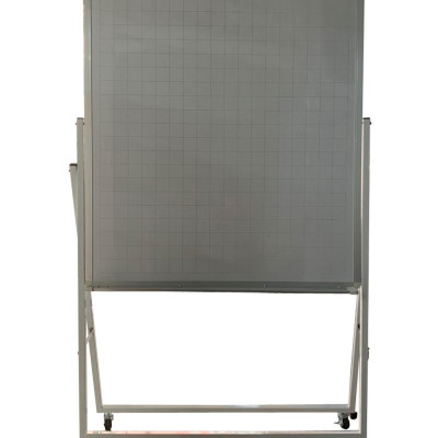 Bảng Flipchart Cố Định Viết Bút Lông Có Ô Ly Bavico - Trắng (1.2 x 1.2m)