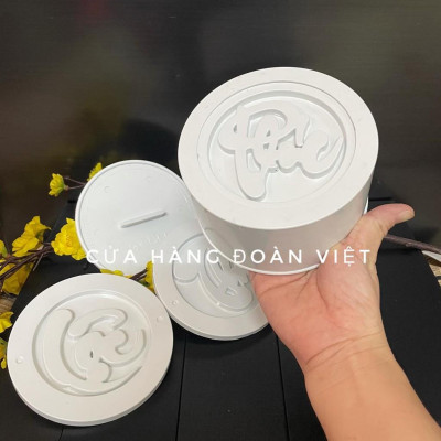 COMBO BỘ 3 mặt Khuôn xôi PHÚC LỘC THỌ - SIÊU ĐẸP. Khuôn xôi in nhấn tạo hình, định hình chữ Phúc Lộc Thọ - Size 12 cm. C
