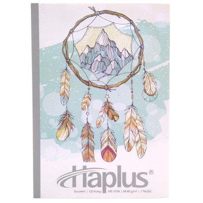 Combo 5 Tập Souvenir Kẻ Ngang 120 Trang ĐL 58-60g/m2 - Haplus 5754 (Mẫu Màu Giao Ngẫu Nhiên)