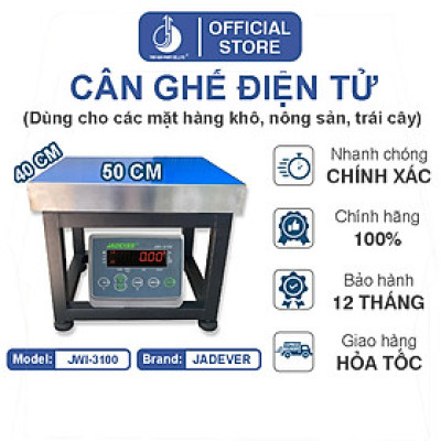 Cân Ghế Điện Tử JWI-3100 - Mặt Bàn Cân 400x500MM