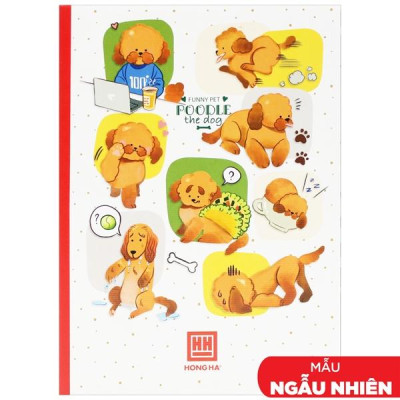 Combo 5 Vở Kẻ Ngang 120 Trang 58gsm Pupil Funny Pet - Hồng Hà 1100 (Mẫu Màu Giao Ngẫu Nhiên)