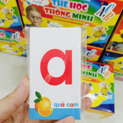 Bộ 44 Thẻ nhận biết Chữ Cái và Số dành cho cô và cháu (Thẻ chữ cháu)