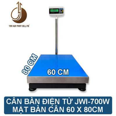 Cân Bàn Điện Tử JWI-700W - Mặt Bàn Cân 600x800MM