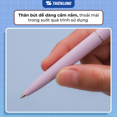 Combo 5/10/20 Bút gel B - Minimalist Butter Gel Thiên Long - Premium tip - Mực Xanh - Màu thân ngẫu nhiên