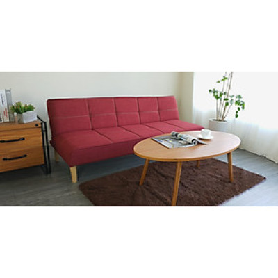 Sofa bed 3 trong 1 Juno sofa chân gỗ màu đỏ
