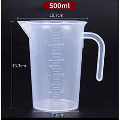 Bộ 2 Ca Đong Nhựa Có Vạch Chia Định Lượng 500ml