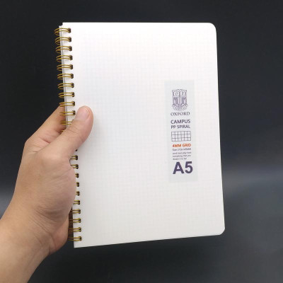 Sổ Lò Xo Milk A5 Ô Vuông 4 mm 80 Trang - Oxford DJ39A52