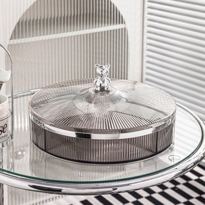 Khay mứt tết gấu bearbrick nhựa acylic trong suốt phong cách bắc âu - khay mứt 2 tầng - HÀNG CHÍNH HÃNG MINIIN