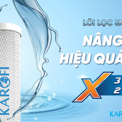 Combo 3 Lõi Lọc Thô KAROFI SMAX PRO 1,2,3 - Hàng Chính Hãng