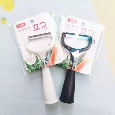 Bộ 02 chiếc bào vỏ & bào sợi củ quả, trái cây lưỡi thép thương hiệu Echo hàng nội địa Nhật Bản (Made in Japan)