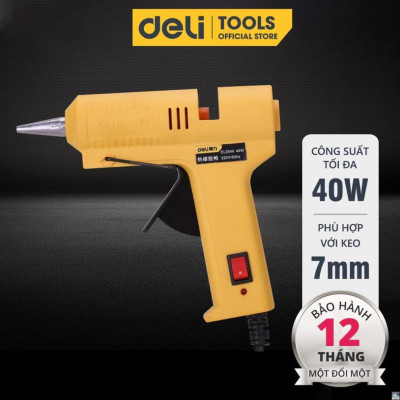 Súng Bắn Keo Deli 40W Chất Lượng Cao - Kích Thước Nhỏ Gọn, Công Suất Lớn, Nhỏ Gọn, Dễ Dàng Sử Dụng - DL2540 .
