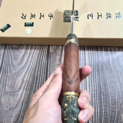 DAO BẾP - DAO THÁI CẮT HOA VĂN KHÂU ĐỒNG MÃ  A3 DT159 NT topcomshop vn