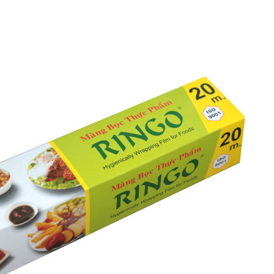Màng bọc thực phẩm Ringo PVC, dùng được trong tủ lạnh, lò vi sóng, có lưỡi cắt tiện lợi, nhiều kích cỡ