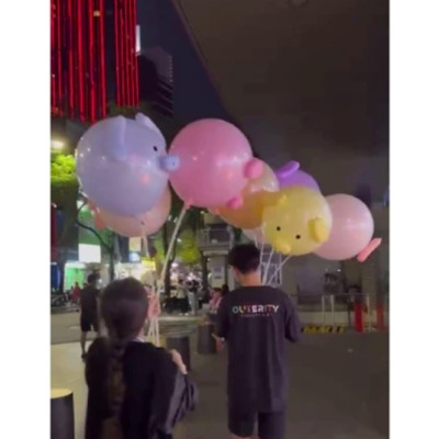 Bóng bay con lợn hot và các con vật khác với đầy đủ chi tiết - Trang trí sinh nhật, sự kiện.