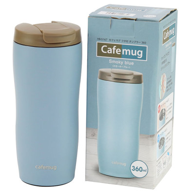 Ly inox giữ nhiệt Pearl Metal 360ml Có nắp - Smoky blue