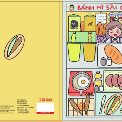 Tập Học Sinh Cô Tiên Xanh - Miền Nam - 4 Ô Ly - 96 Trang 100gsm - The Sun - Bánh Mì