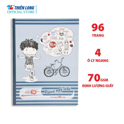 Tập học sinh Thiên Long Điểm 10 NB-048- 96 trang- 4 ô ly ngang
