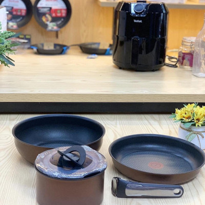 Bộ nồi chảo cán rời Tefal Ingenlo Resource L6759522 Hàng chính hãng