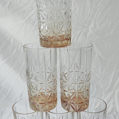 Bộ 6 ly thủy tinh uống nước chịu nhiệt cao cấp 355ml - VD50