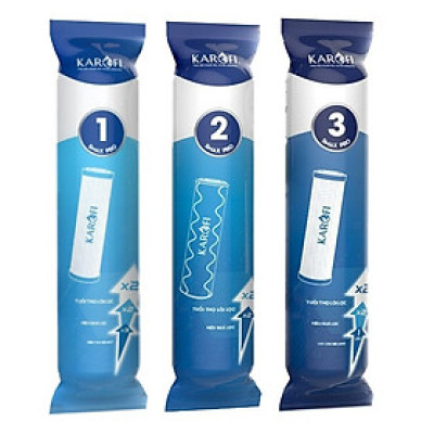 Combo 3 Lõi Lọc Thô KAROFI SMAX PRO 1,2,3 - Hàng Chính Hãng