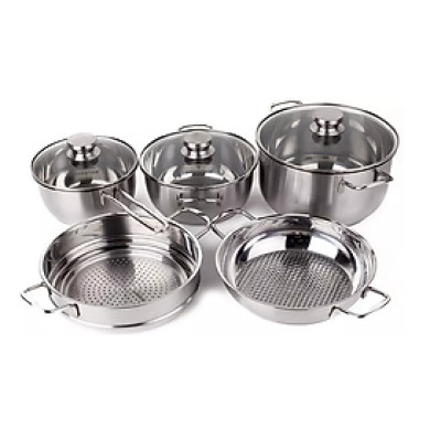 Bộ nồi inox 5 món nắp kính Fivestar - Quà tặng Eurosun