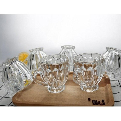 Bộ 6 Ly Thủy Tinh Có Quai Cầm Hàng Cao Cấp 180ML - HÀNG CHÍNH HÃNG MINIIN