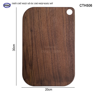 Thớt Chữ Nhật Gỗ Óc Chó Liền Khối Nhập Khẩu Mỹ / trang trí bàn ăn/ khay bánh mì/trái cây tráng miệng/bít tết/ Kê Thức Ăn Khi Thái/Pizza/Decor/chụp ảnh sản phẩm /Bánh/Beef Steak - CTH506