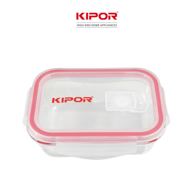 Hộp cơm văn phòng KIPOR KP-G154 - Thuỷ tinh cao cấp, dùng được trong lò vi sóng - Nhỏ gọn, tiện lợi - Hàng chính hãng