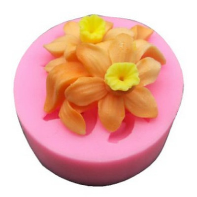 Khuôn rau câu silicon hoa thủy tiên chùm - Mã số 1475