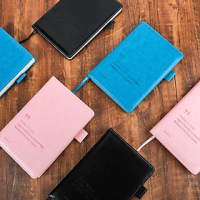 Sổ tay ghi chép A5 Kẻ Ngang Bìa Da Cao Cấp Deli - 300 trang, 80/100gsm, Chống Nước, Làm Quà Tặng Sang Trọng