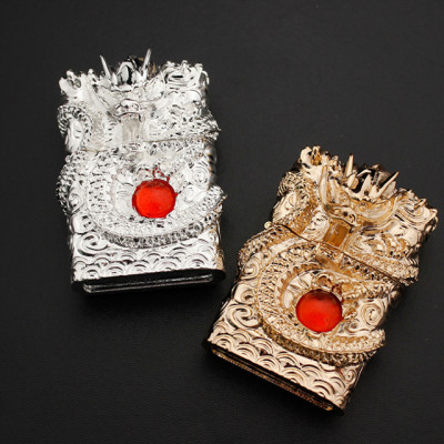 Vỏ Hột Quẹt Bật Lửa Xăng Bấc Đá Chief CF0972J Thiết Kế Họa Tiết Rồng Ôm Ngọc Đẹp Độc Lạ Sang Trọng Cao Cấp