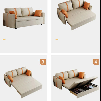 Sofa giường đa năng hộc kéo HGK ngăn chứa đồ tiện dụng Juno Sofa KT 1m8 