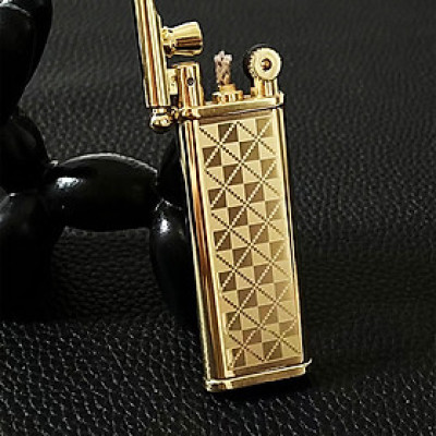 Vỏ Hột Quẹt Bật Lửa Xăng Đá HB101 Họa Tiết Kẻ Caro Độc Đáo Nhỏ Gọn Tiện Lợi - Nhiều Màu