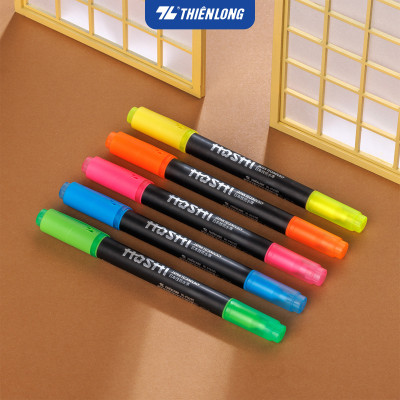 Combo 10 Bút dạ quang Hoshi Thiên Long HL-018/HS - Công nghệ Nhật Bản