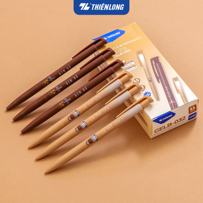 Bút gel B - Buttersmooth Gel Thiên Long GELB-032 - Premium Tip viết êm, trơn - Mực Xanh - Thân ngẫu nhiên