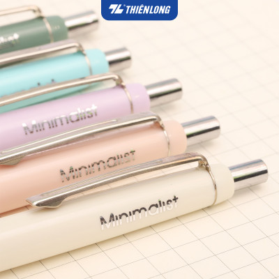 Combo 5/10/20 Bút gel B - Minimalist Butter Gel Thiên Long - Premium tip - Mực Xanh - Màu thân ngẫu nhiên