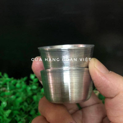 Khuôn bánh bò, khuôn nhôm làm bánh bò bông 4. 2 x 2, 5cm - Combo 10 khuôn - Dụng cụ làm bánh. Chuyên phục vụ Sp Gia dụng