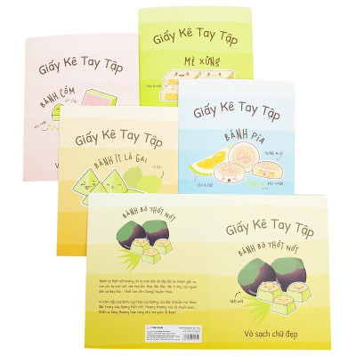 Giấy Kê Tay Tập Bánh Việt - The Sun - Mè Xửng - Màu Xanh Lá