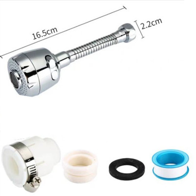Đầu vòi tăng áp 3 mức độ cho bồn rửa chén ,Chứa các khớp phổ quát, băng nguyên liệu, bộ điều hợp, miếng đệm cao su