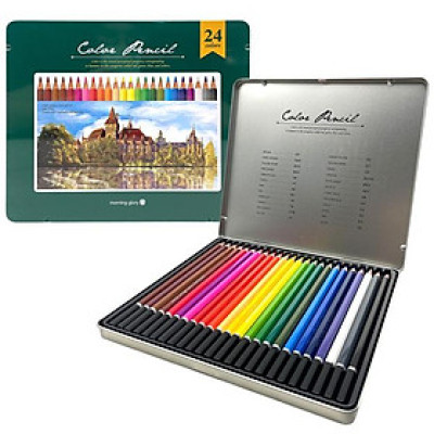 Hộp 24 Bút Chì Màu Gốc Dầu Cao Cấp - Morning Glory 33401-74603