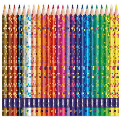 Hộp 24 Bút Chì Màu Pixel Party - Maped 862206