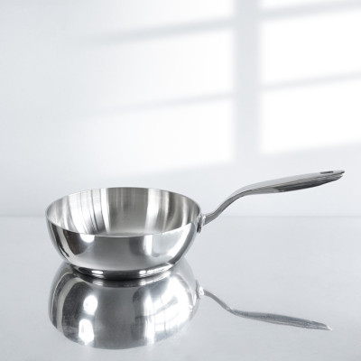 Chảo Sâu Lòng Inox 316 Đúc Liền Khối Hàn Quốc, size 20/24/26cm, Dùng Mọi Loại Bếp, Chống Dính Tự Thân