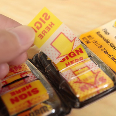 Dính đánh dấu trình ký Deli