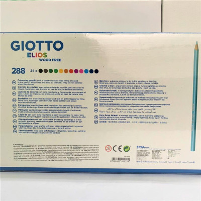 Hộp chì màu nhập khẩu Italy GIOTTO Elios Wood Free 288